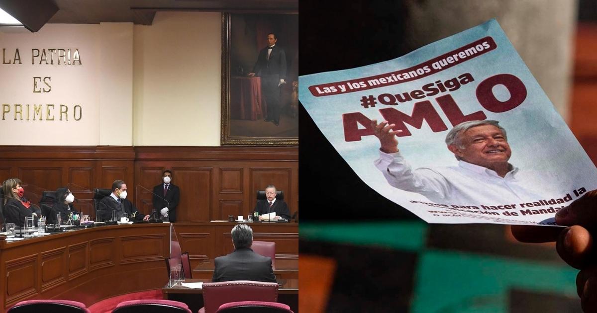 SCJN rechaza omitir el nombre de AMLO en la boleta de revocación de mandato