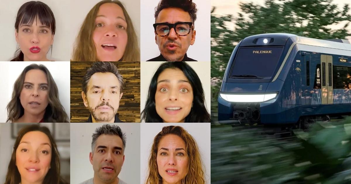 Famosos se unen en campaña para desprestigiar el proyecto del Tren Maya