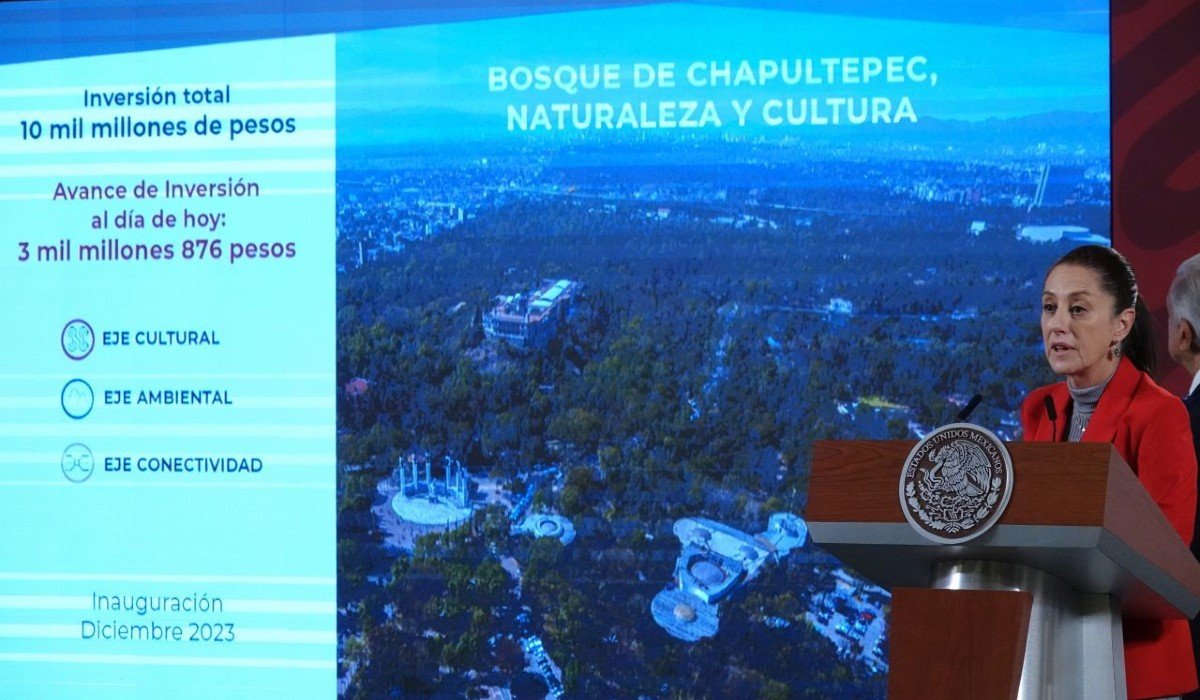 Sheinbaum expone detalles del proyecto Chapultepec, Naturaleza y Cultura