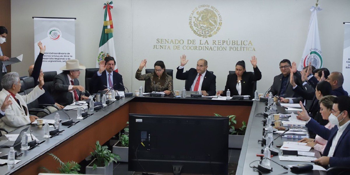 Comisiones unidas del Senado avalan la iniciativa de Ley Minera enviada por AMLO￼