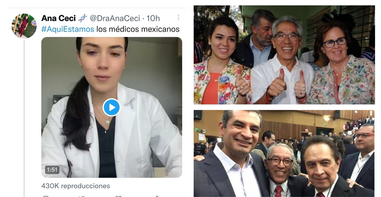 Destapan a doctora de TikTok que está en contra de médicos cubanos, es hija de ex gobernador priista de Michoacán
