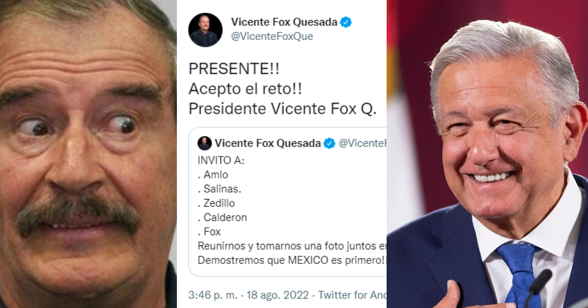 AMLO acepta el reto de Fox e invita a los ex-presidentes a Palacio Nacional