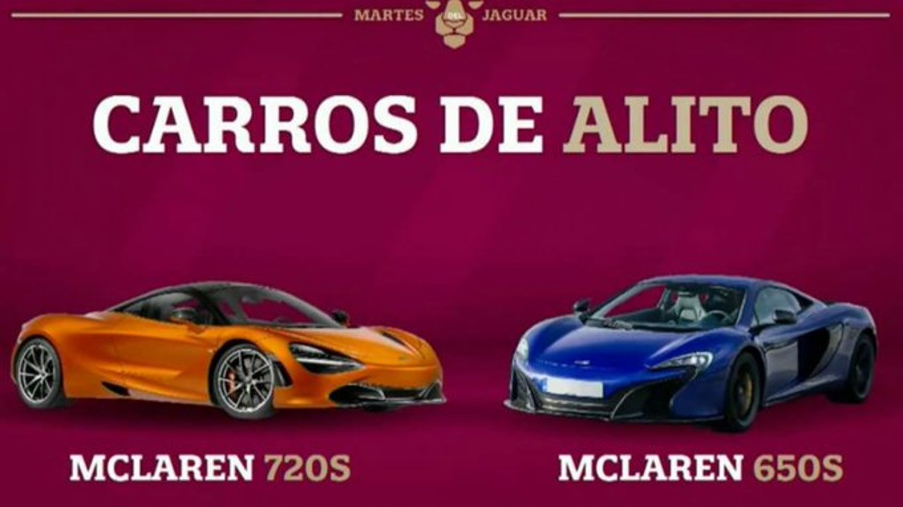 En nuevo audio de Alito Moreno se presume que compró dos autos McLaren con valor de casi 20 millones de pesos