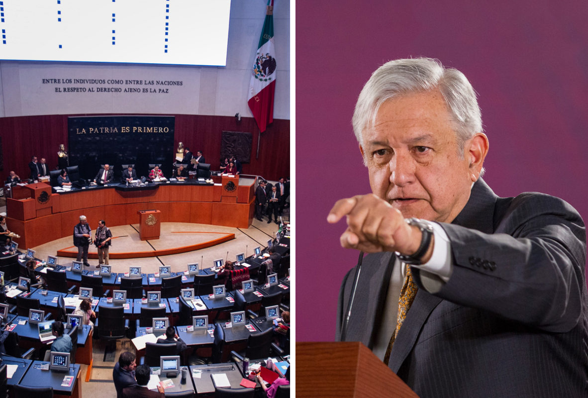 Presenta AMLO la lista de los senadores que votaron contra el apoyo de las FA en seguridad pública