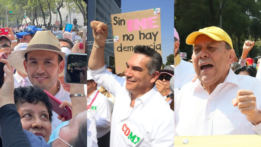 Para AMLO, marcha del conservadurismo mexicano fue un “estriptis político”