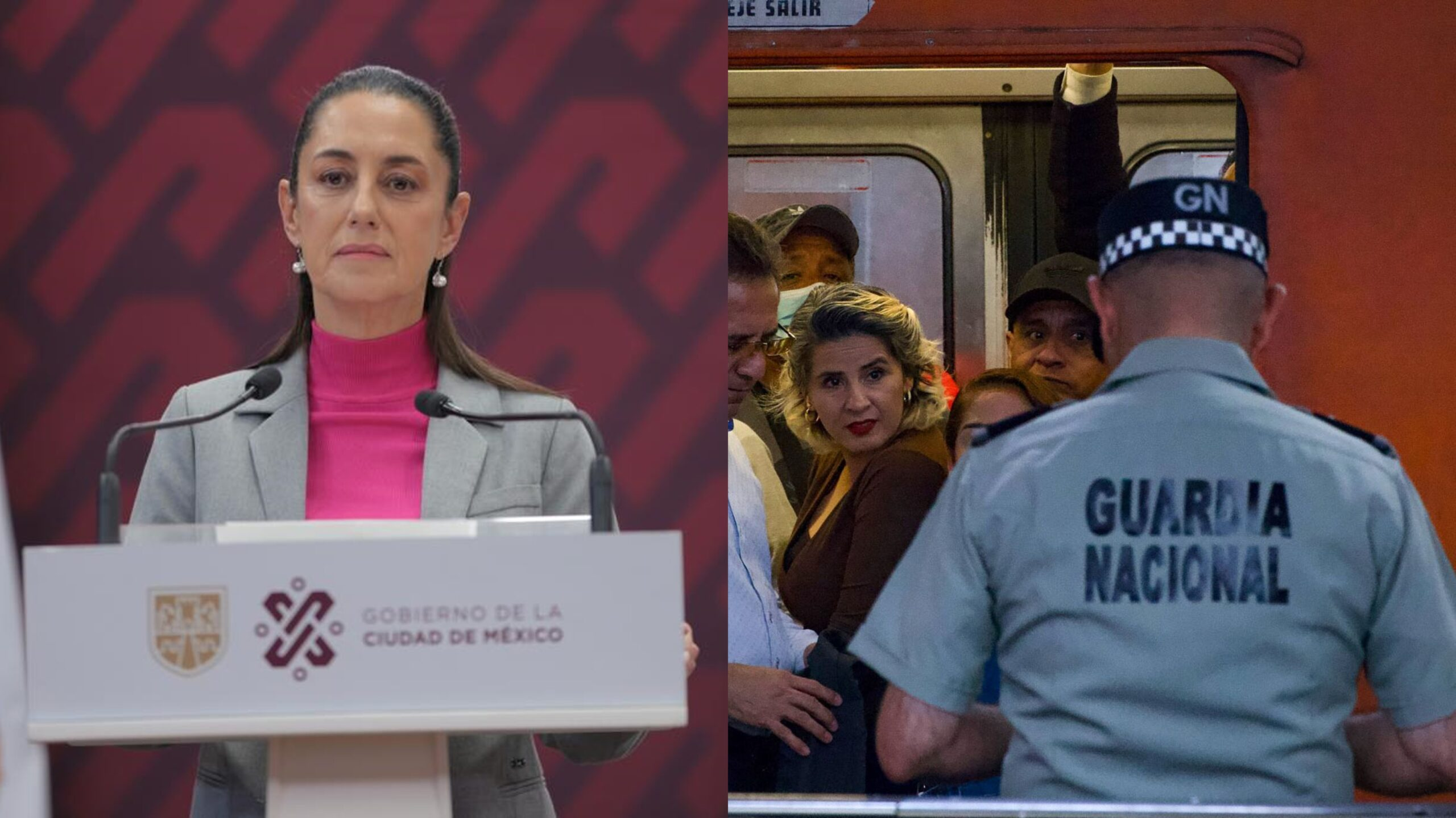 Bajan robos en el Metro por entrada de la GN: Claudia Sheinbaum,