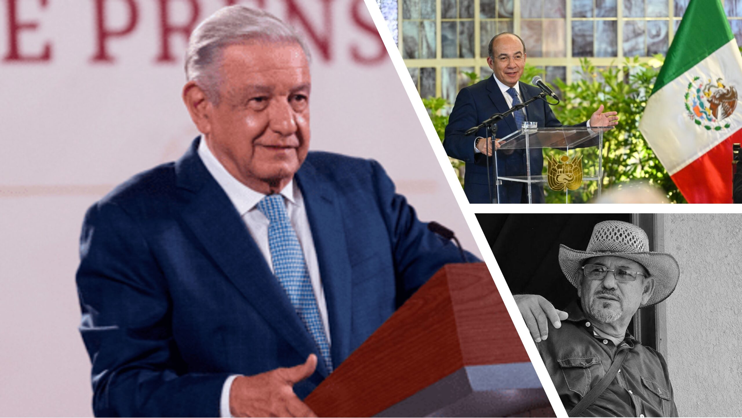 AMLO lamenta asesinato de Hipólito Mora y resalta cinismo de Felipe Calderón