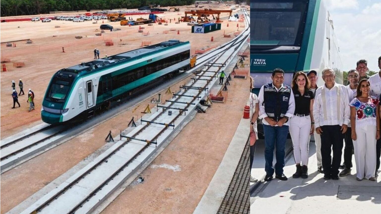 ¡La transformación va! AMLO presume llegada del primer vagón del Tren Maya