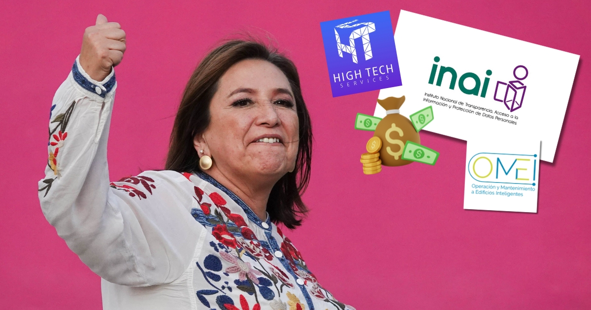 Estos son los contratos del INAI con las empresas de Xóchitl Gálvez de los que habló Claudia Sheinbaum en el debate