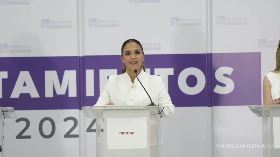 Mañanera, acercamiento policial y contraloría ciudadana: Ale Salazar, de Morena, en debate por Saltillo