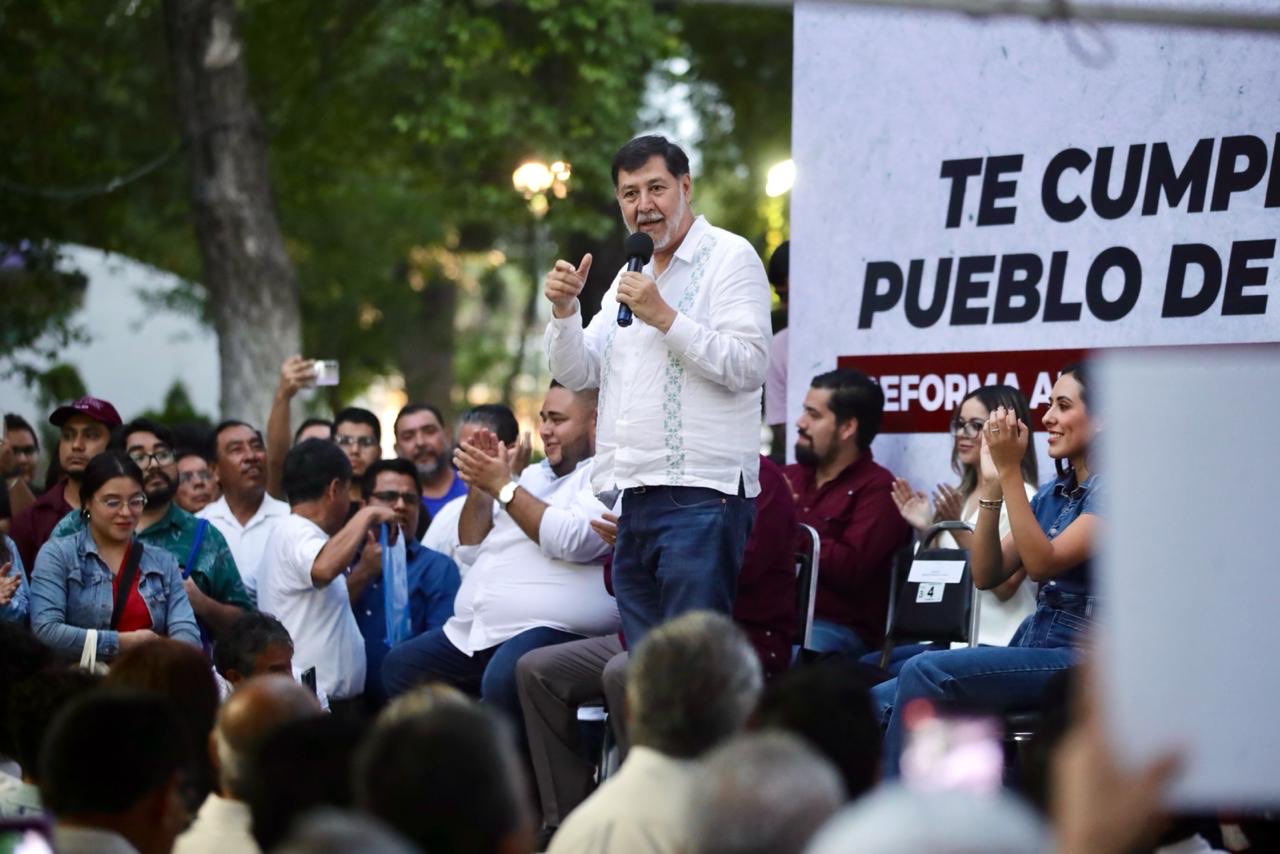Gerardo Fernández Noroña visita Saltillo, Coahuila, en un evento lleno de apoyo popular