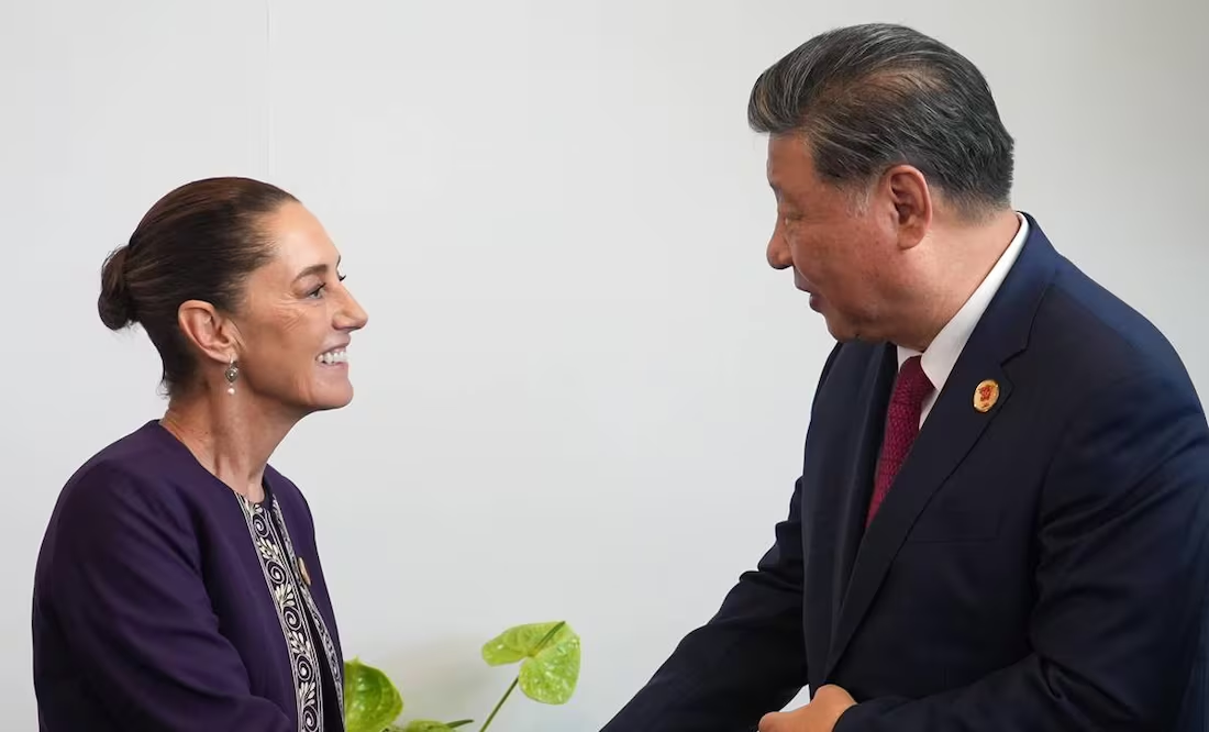 La presidenta Claudia Sheinbaum se reúne con Xi Jinping en el G20
